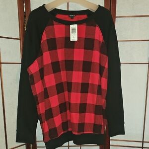 Torrid Buffalo Plaid Pullover Sweatshirt